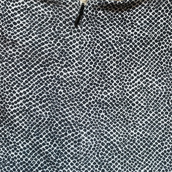 Michael Kors Shift Dress Womens S White Black Polka Dots Short Sleeve Back Zip - Picture 8 of 9